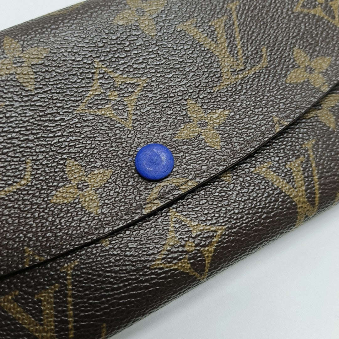 EMILIE Monogram Coated Canvas Brown Wallet