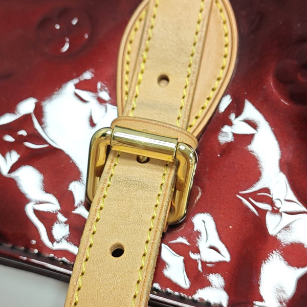 BRENTWOOD Monogram Patent Calfskin Red