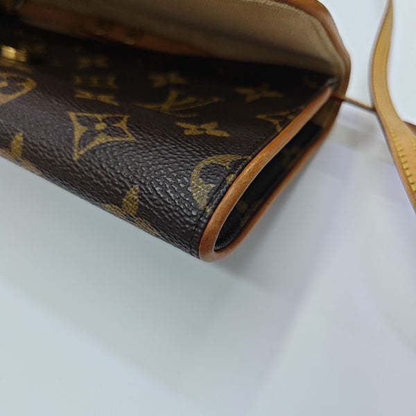 TWIN GM Monogram Coated Canvas Brown