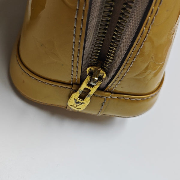ALMA BB Monogram Patent Leather Yellow