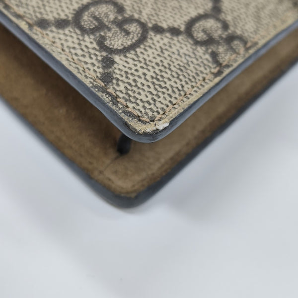 Dionysus Super Mini Monogram Coated Canvas Beige
