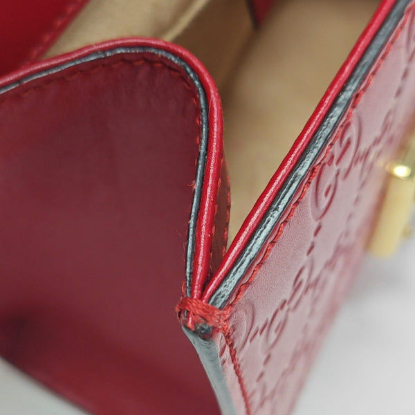 Padlock Small Monogram Calfskin Red