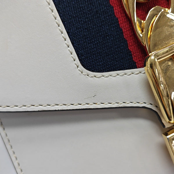 Sylvie Mini Calfskin White