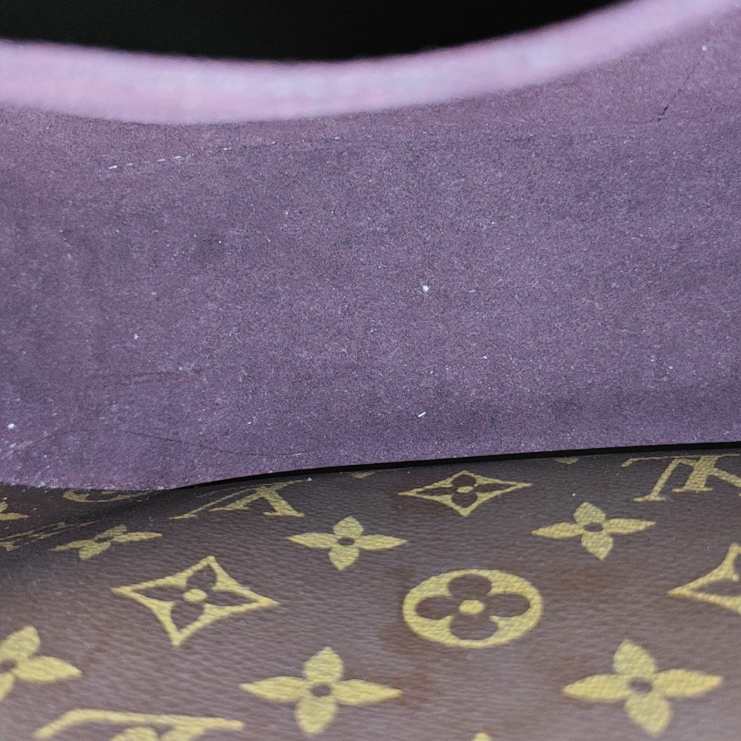 MONTAIGNE MM Monogram Coated Canvas Brown