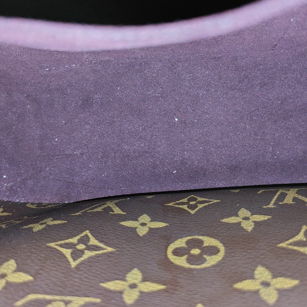 MONTAIGNE MM Monogram Coated Canvas Brown