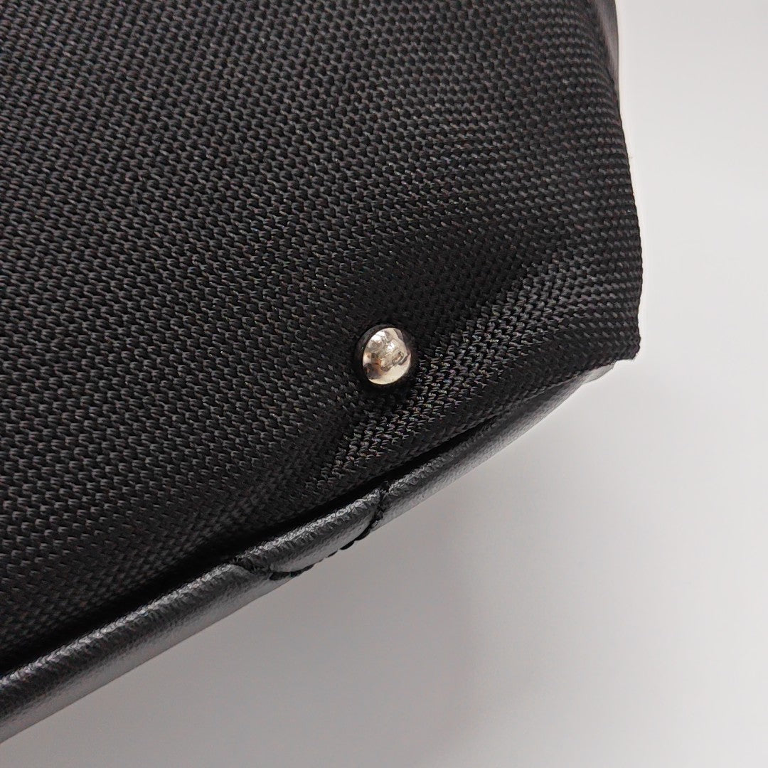 PARIS BIARRITZ Large Quilted Coated Canvas Black