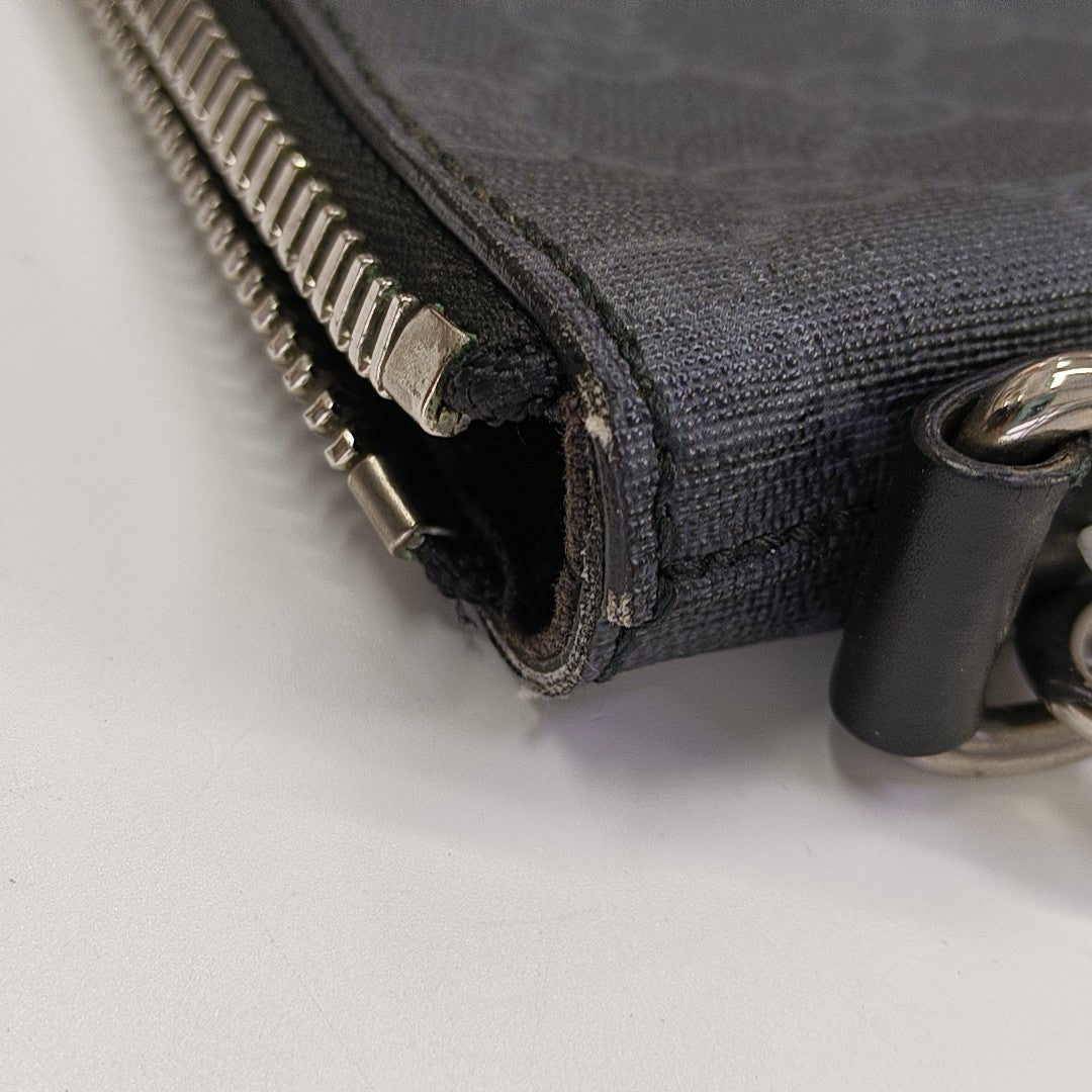 Ophidia Medium Monogram Coated Canvas Gray