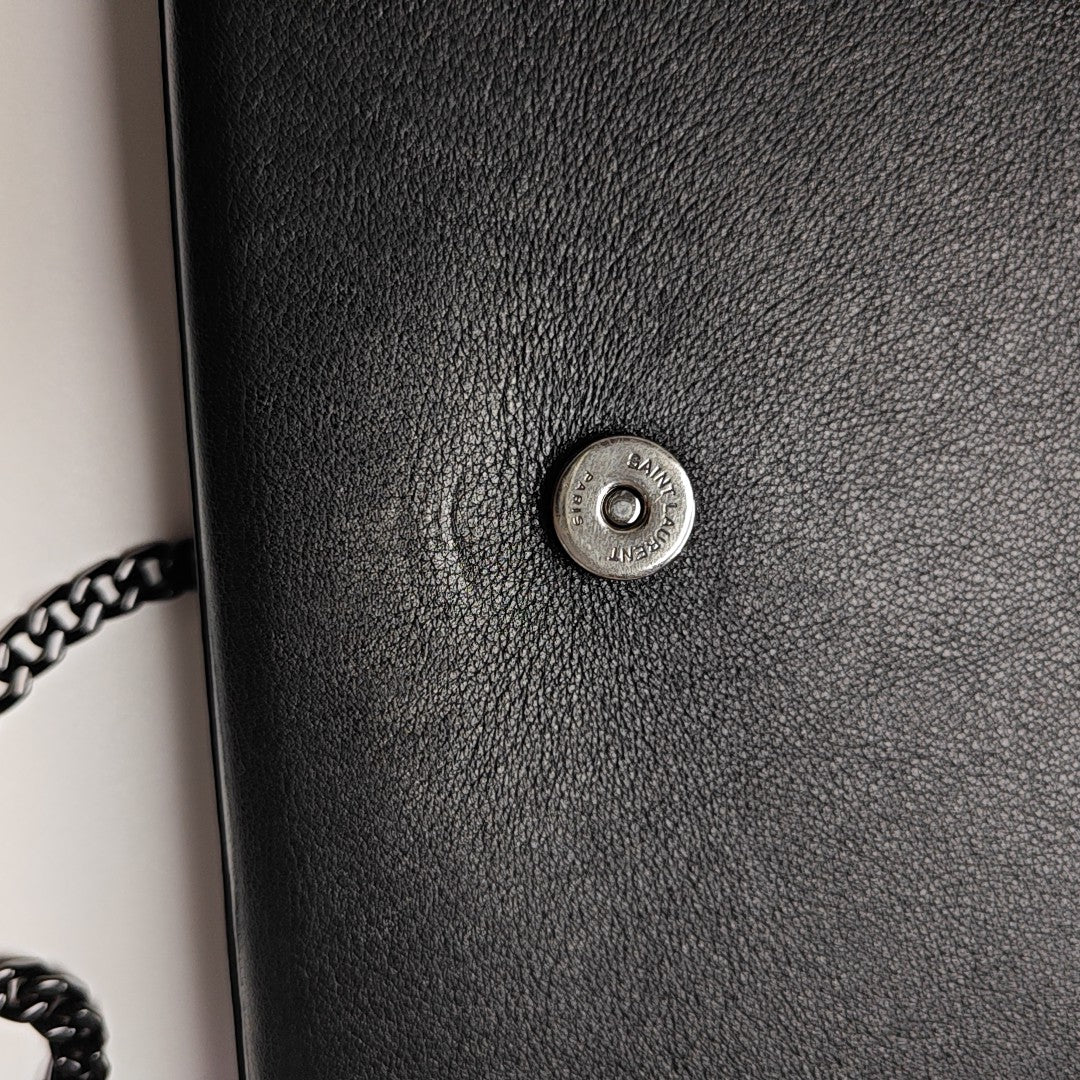 Calfskin Shoulder Bag Black