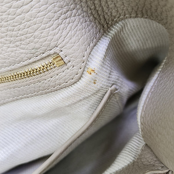 Calfskin Shoulder Bag Beige