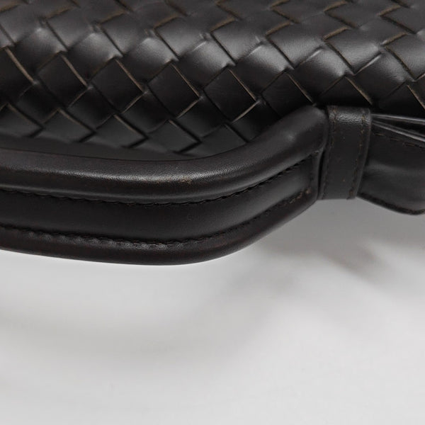 Calfskin Top Handle Bag Brown