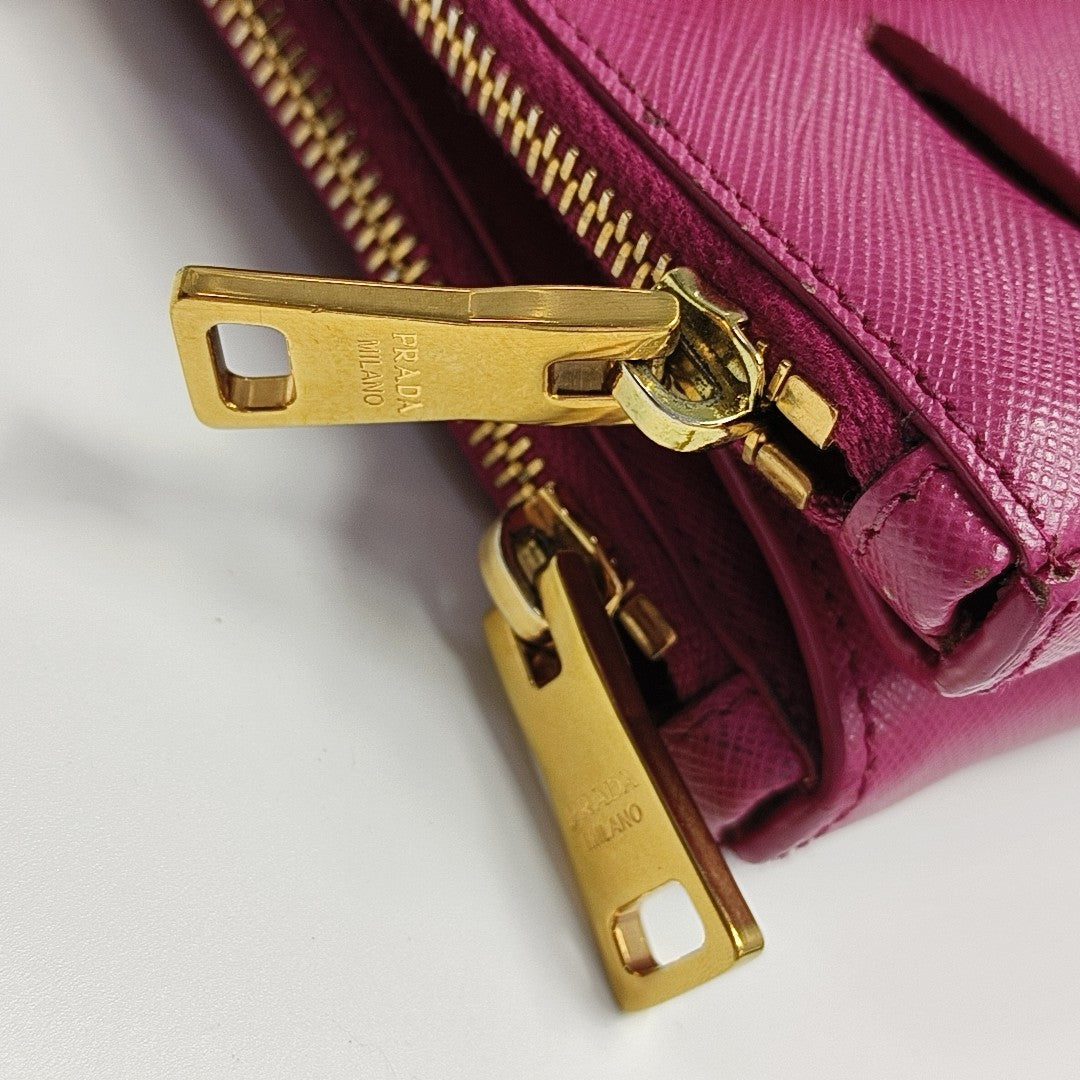 Galleria Medium Saffiano Calfskin Red
