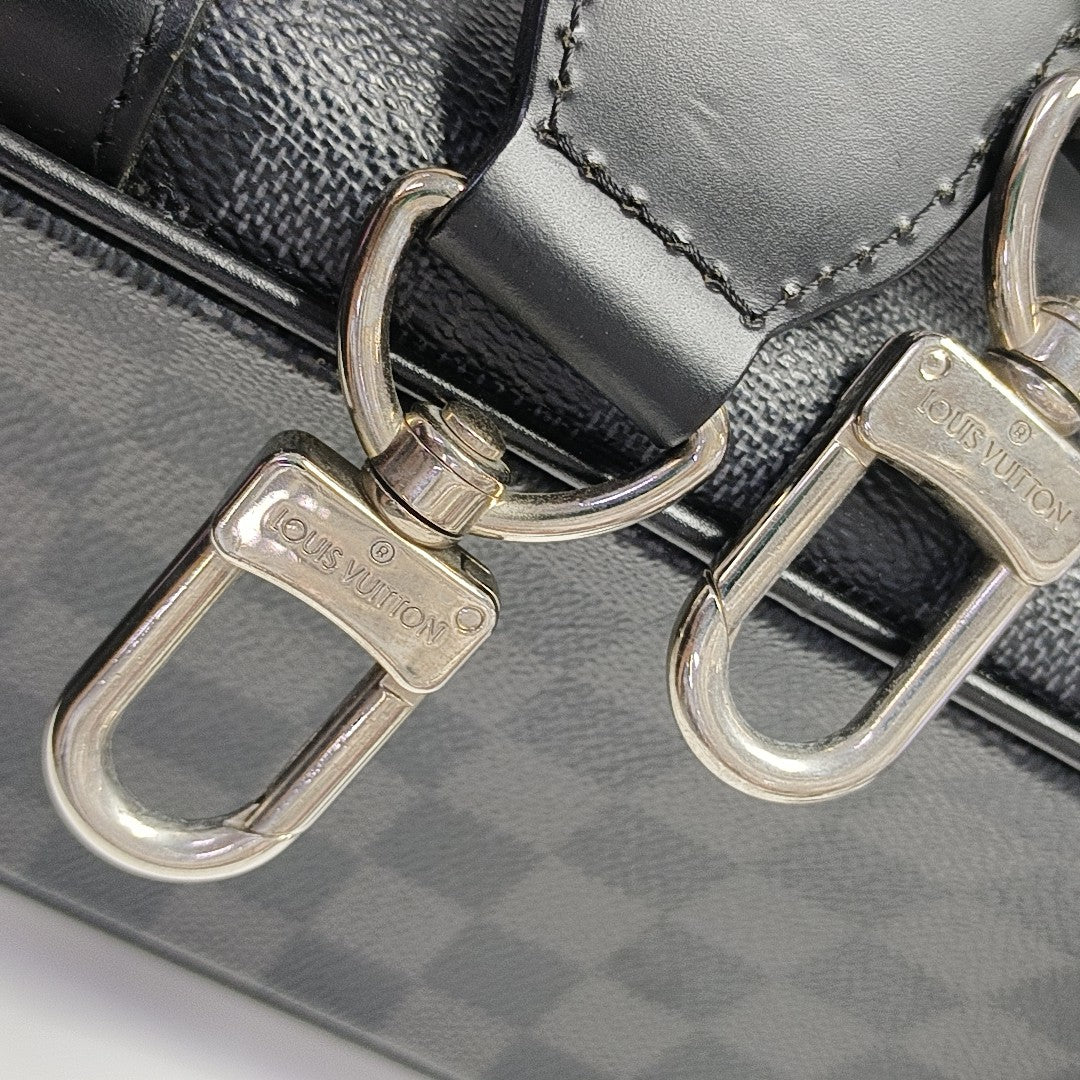 TADAO MM Damier Graphite Coated Canvas Gray