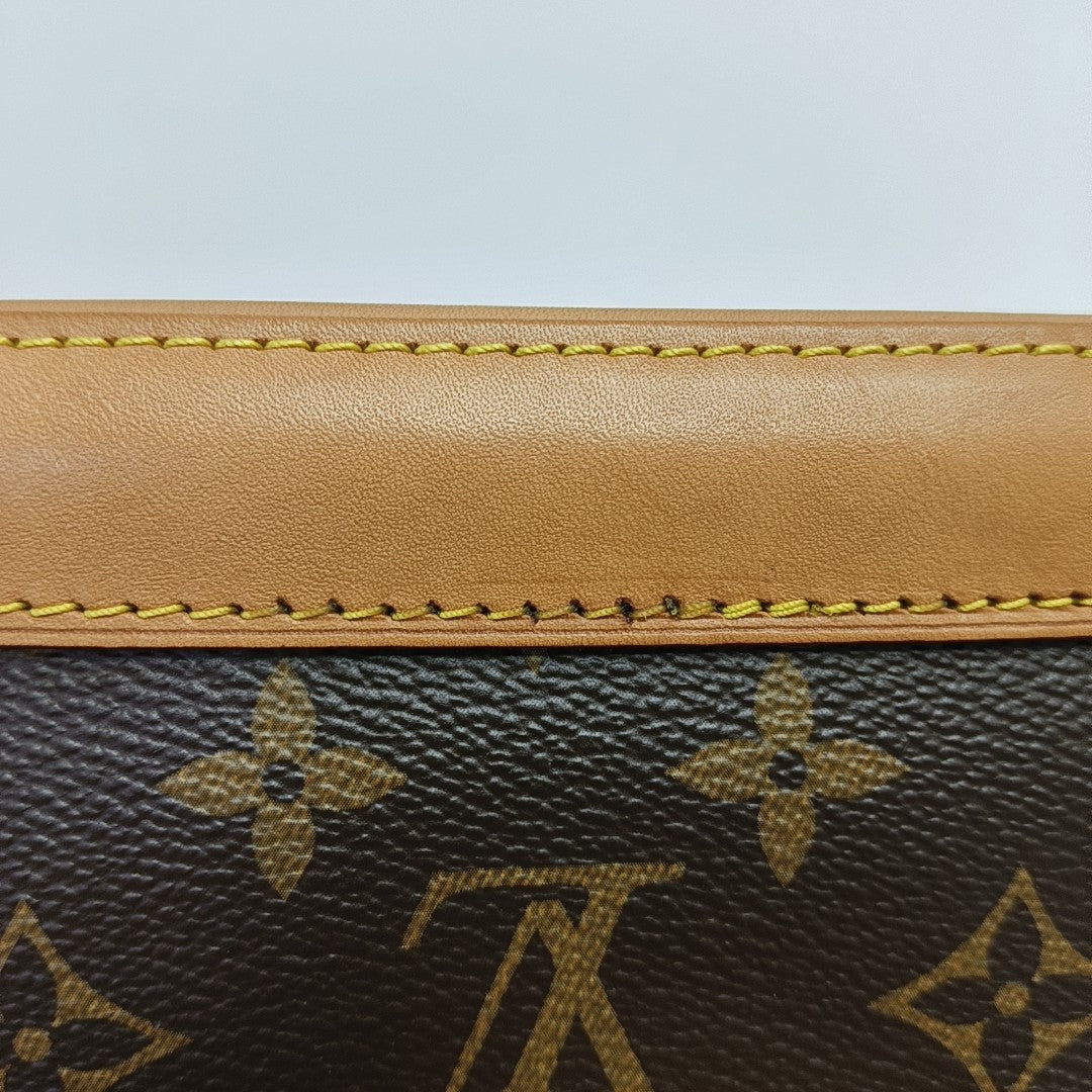 ALMA BB Monogram Coated Canvas Brown