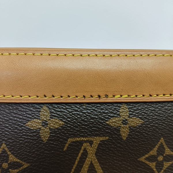 ALMA BB Monogram Coated Canvas Brown