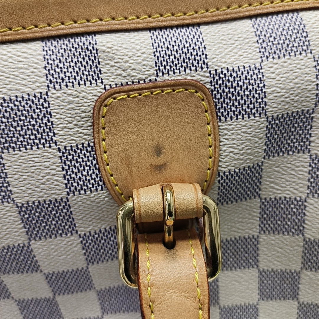 BERKELEY Damier Azur Coated Canvas White