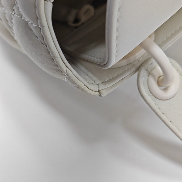 Lady Dior Mini Cannage Lambskin White