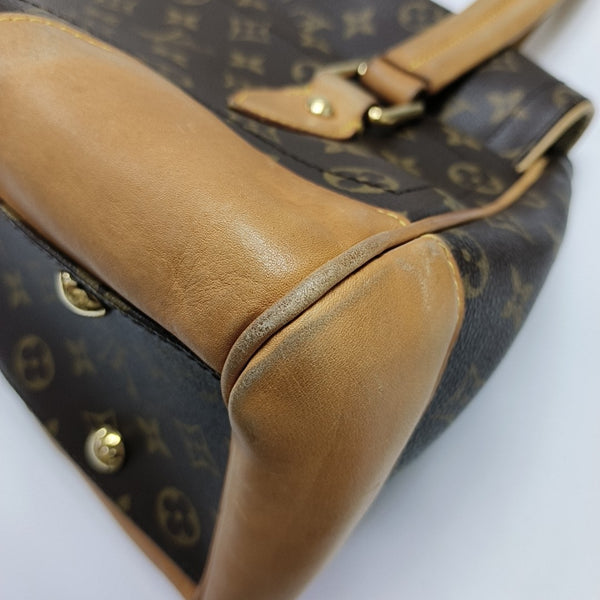BEVERLY GM Monogram Coated Canvas Brown