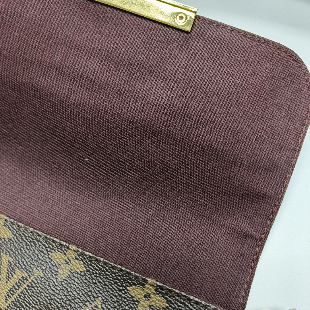 FAVORITE PM Monogram Coated Canvas Brown