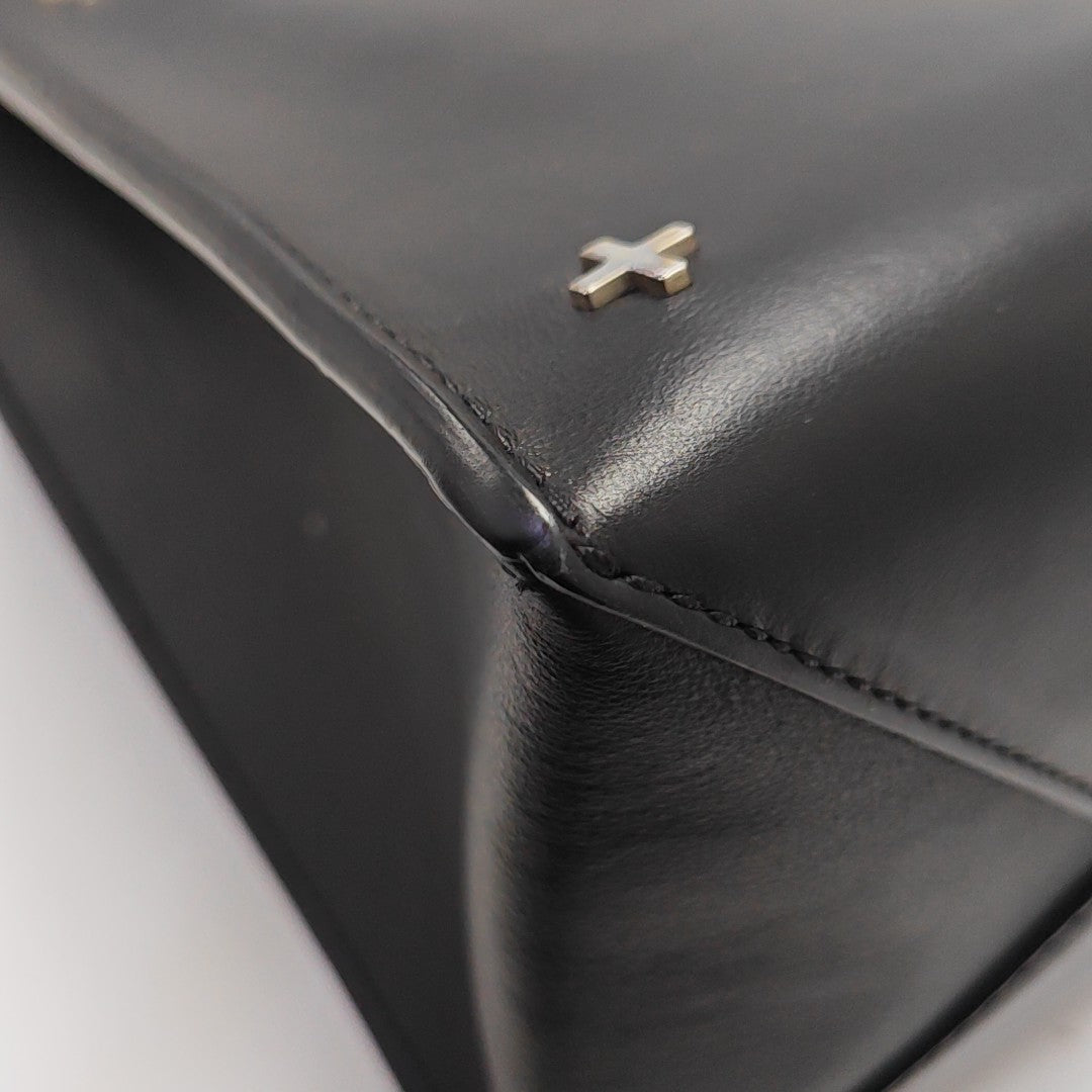 Leather Tote Bag Black