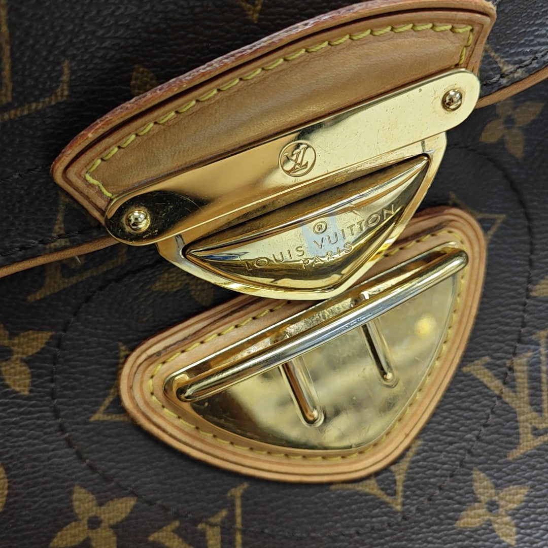 BEVERLY Monogram Coated Canvas Brown