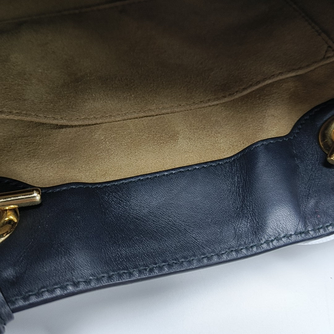 Padlock Small Monogram Coated Canvas Beige
