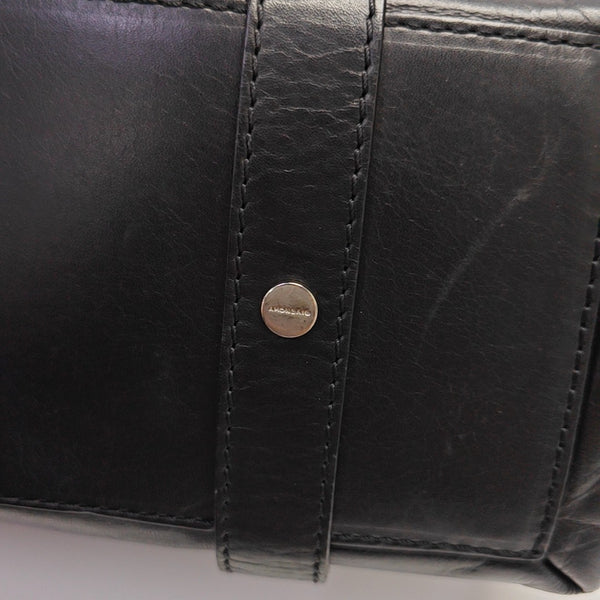 Calfskin Top Handle Bag Black