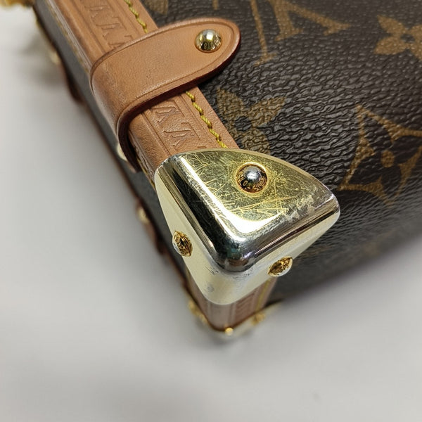 SIDE TRUNK MM Monogram Coated Canvas Brown