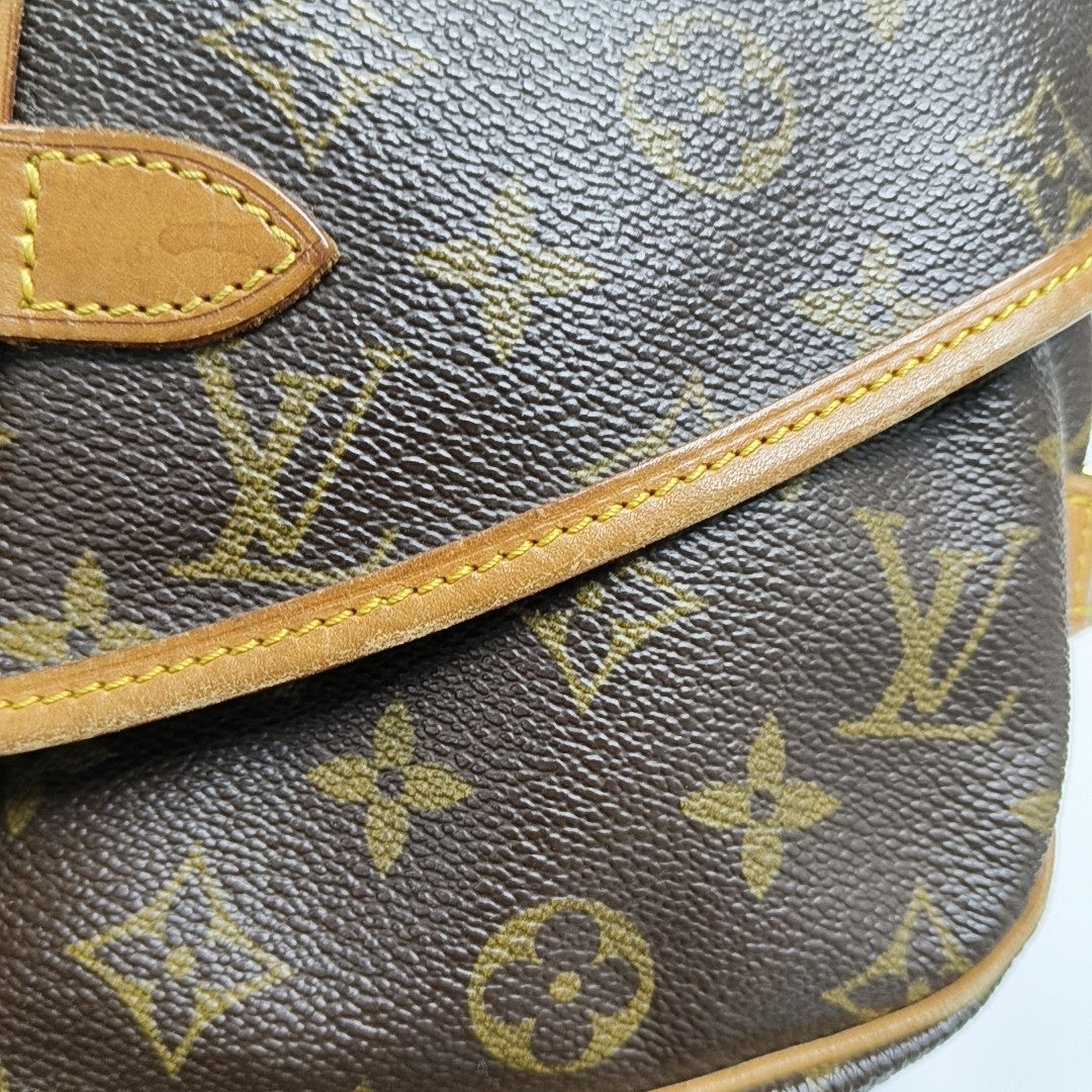 SAUMUR Monogram Coated Canvas Brown