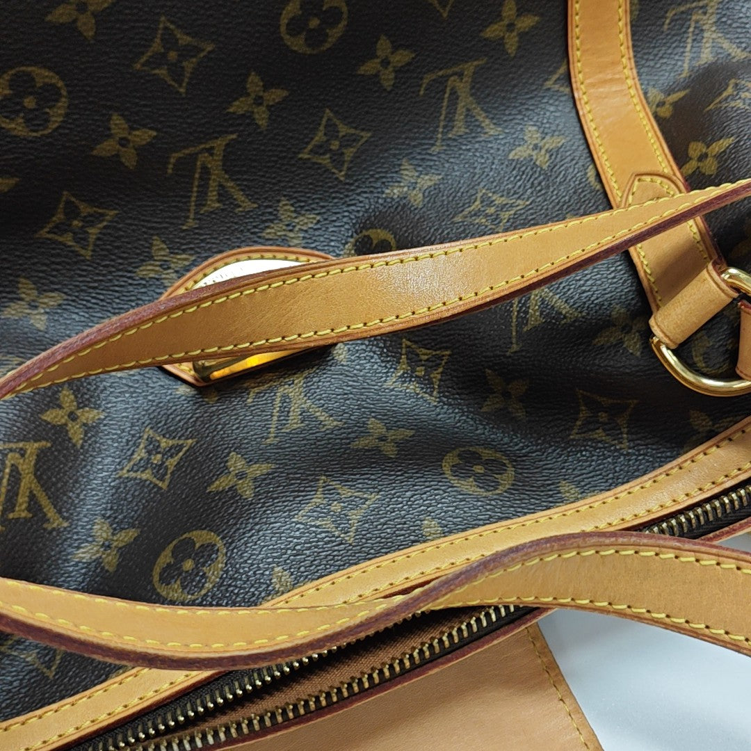 STRESA Monogram Coated Canvas Brown
