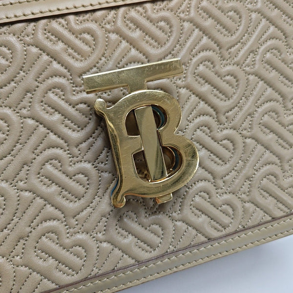 TB Small Lambskin Beige
