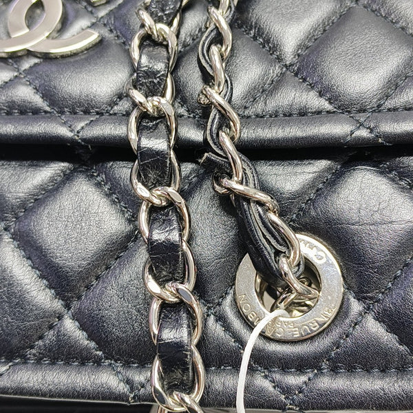Quilted Calfskin Shoulder Bag Black
