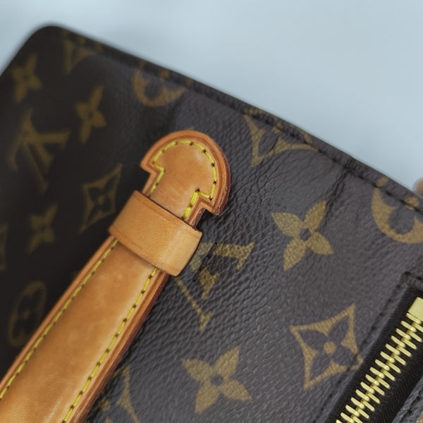 MÉTIS MM Monogram Coated Canvas Brown