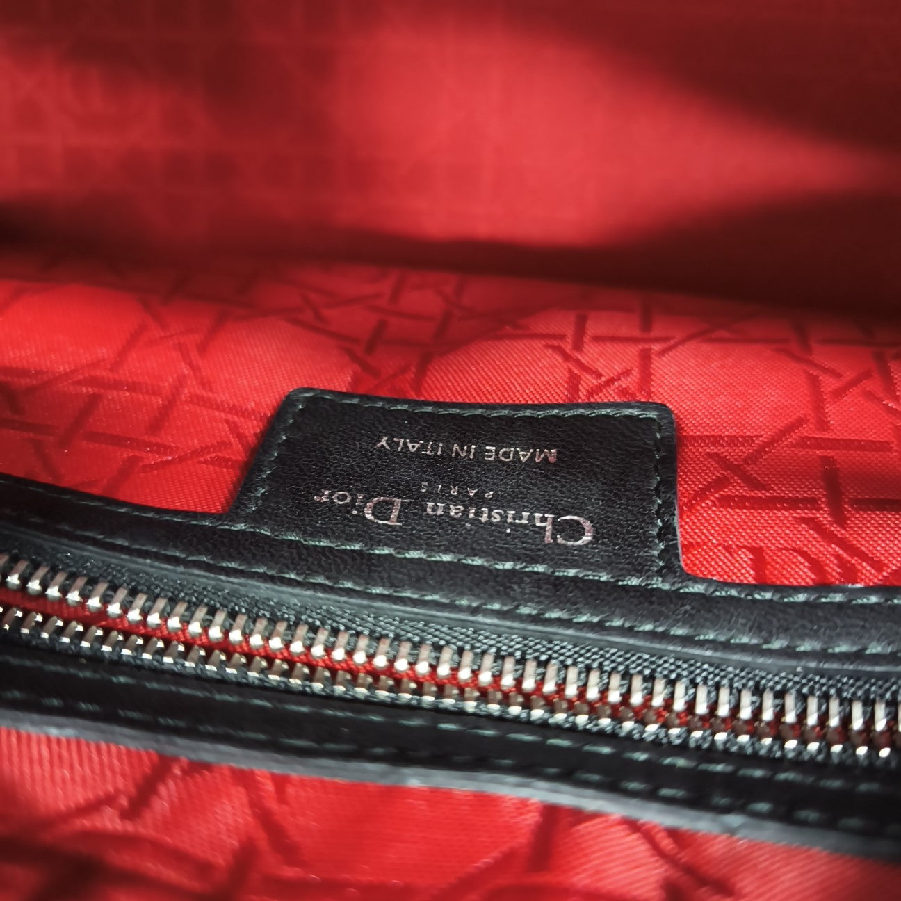 Lady Dior Medium Cannage Lambskin Black