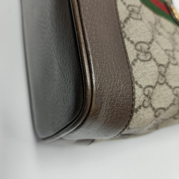 Ophidia Large Monogram Coated Canvas Beige