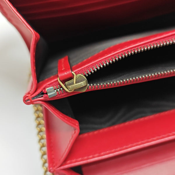 GG Marmont Mini Quilted Calfskin Red