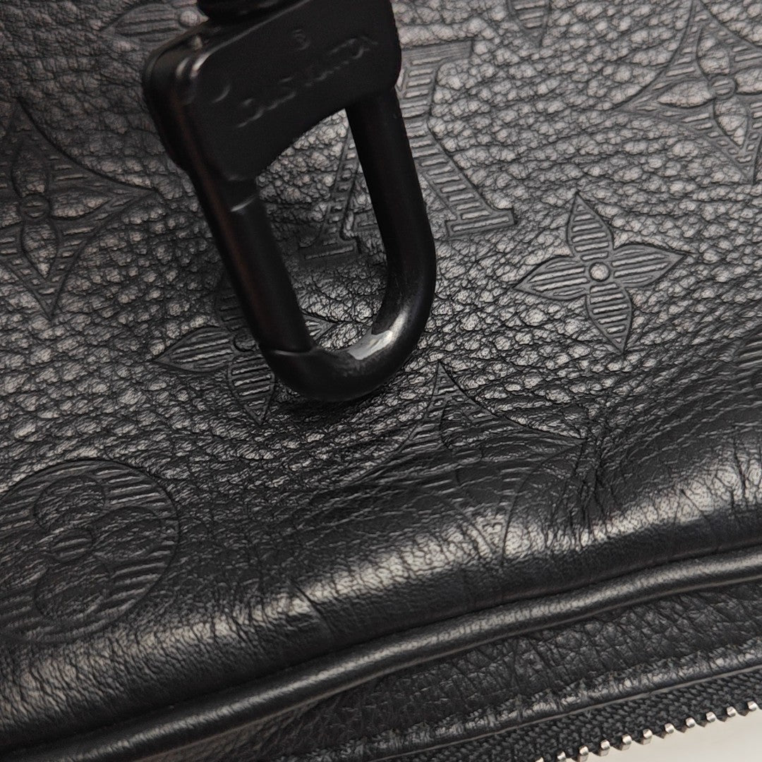 ALPHA Mini Monogram Calfskin Black