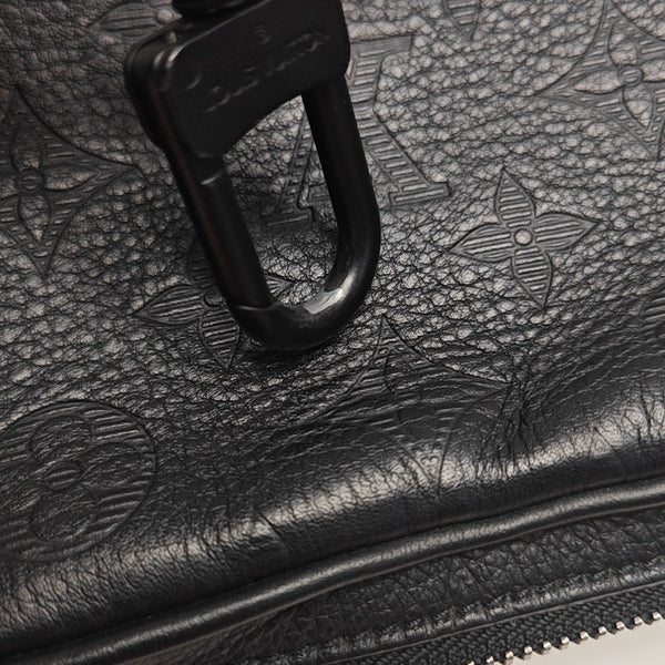 ALPHA Mini Monogram Calfskin Black
