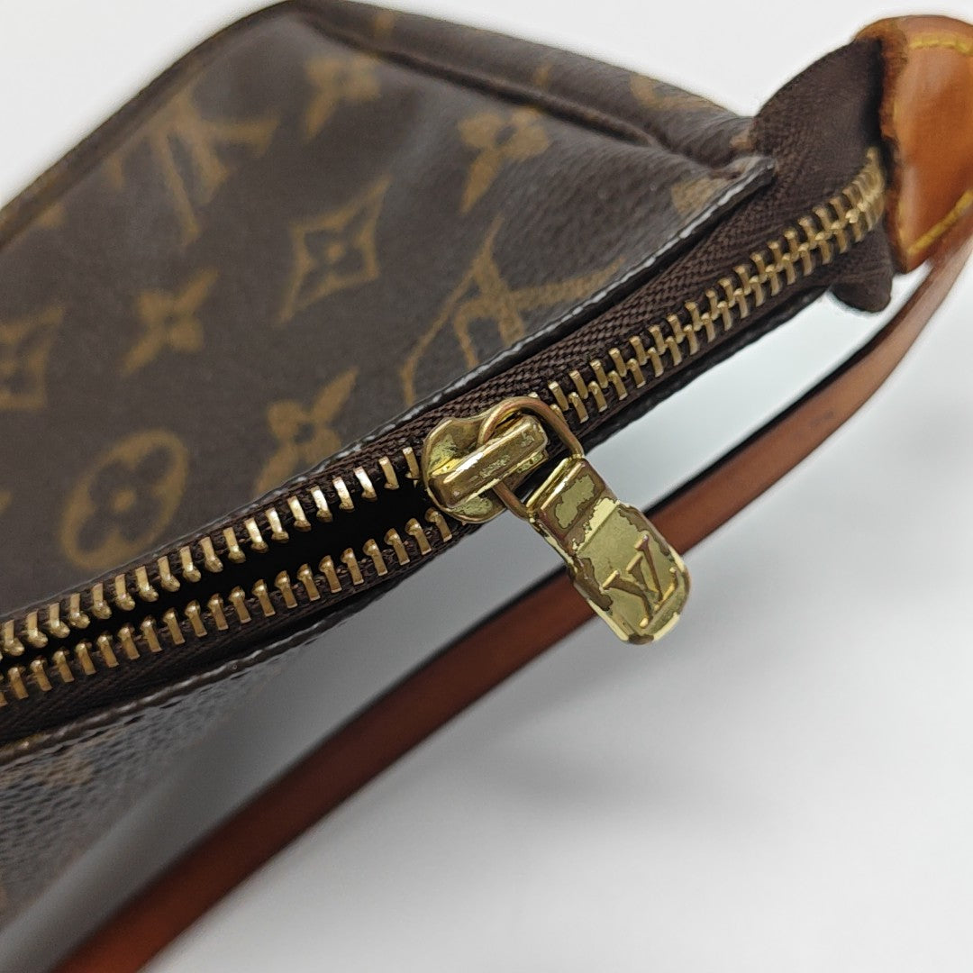 ACCESSOIRES Monogram Coated Canvas Brown
