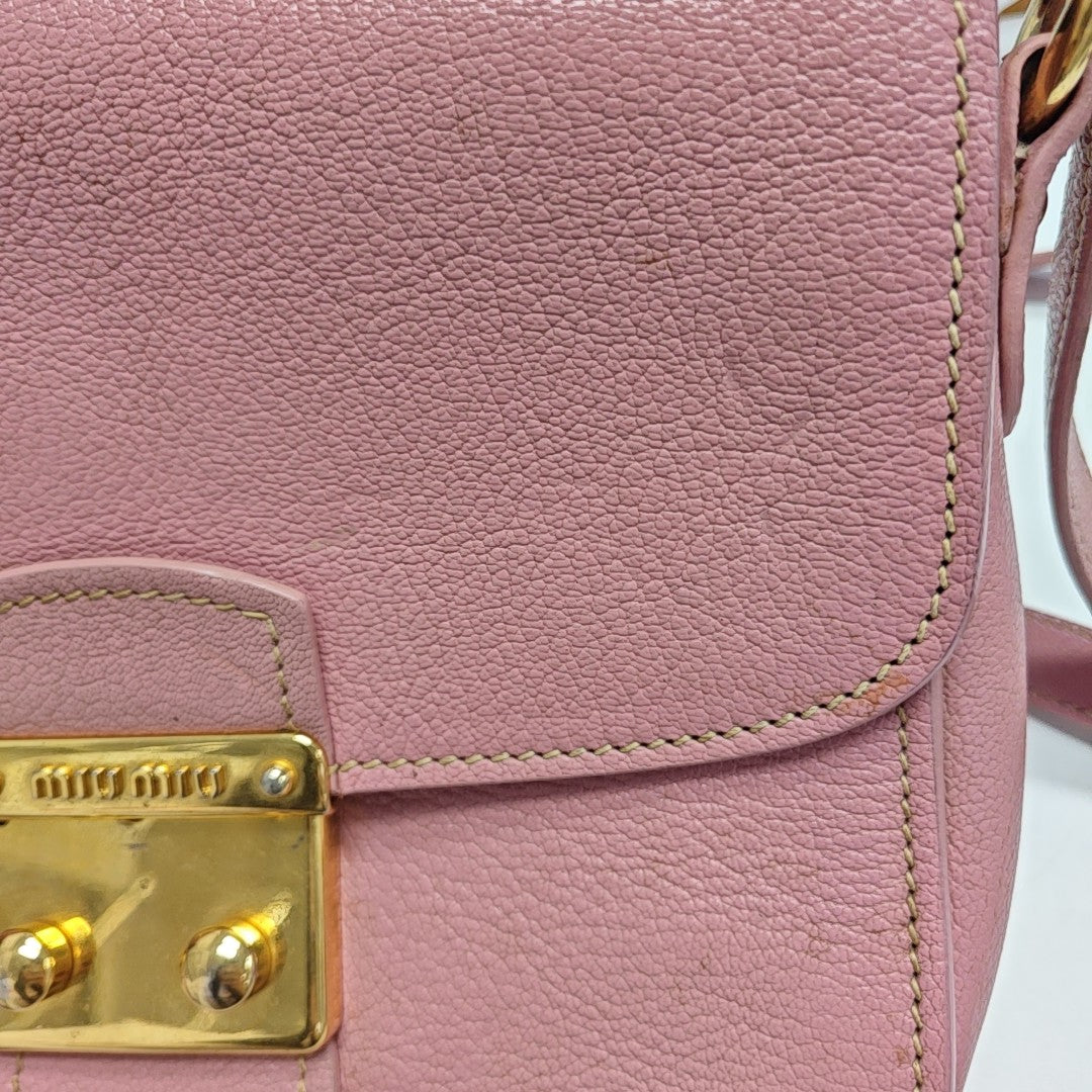 Calfskin Shoulder Bag Pink