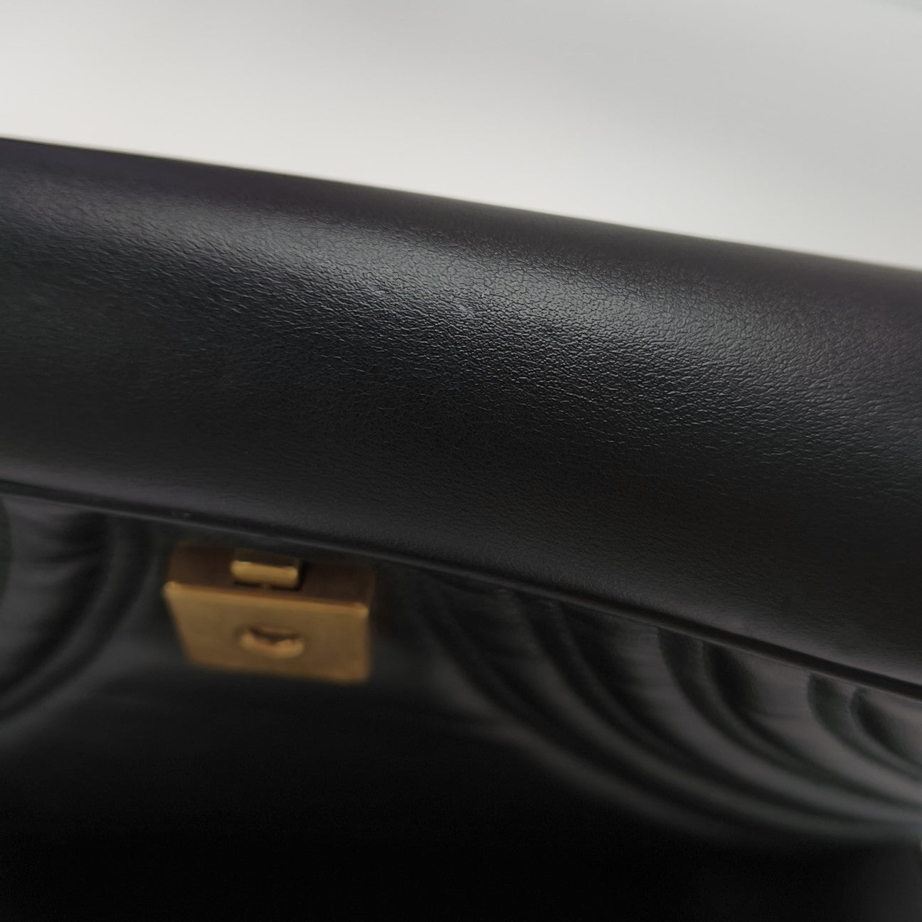 GG Marmont Medium Quilted Calfskin Black