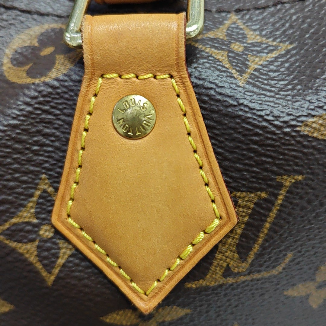 SPEEDY 30 Monogram Coated Canvas Brown