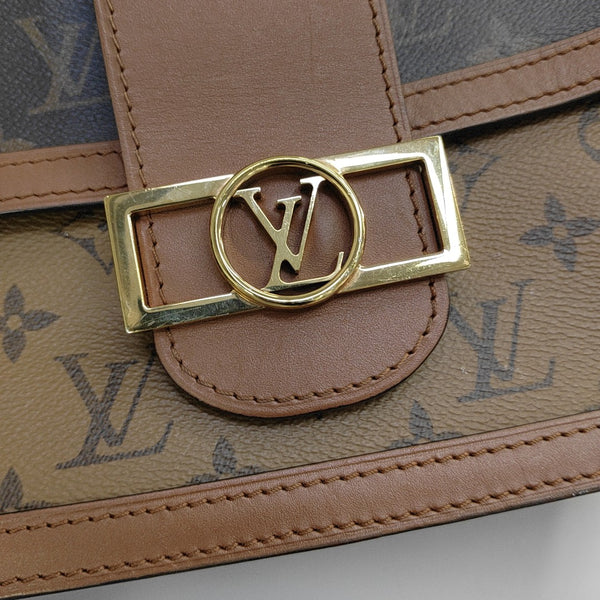 DAUPHINE MM Monogram Coated Canvas Brown