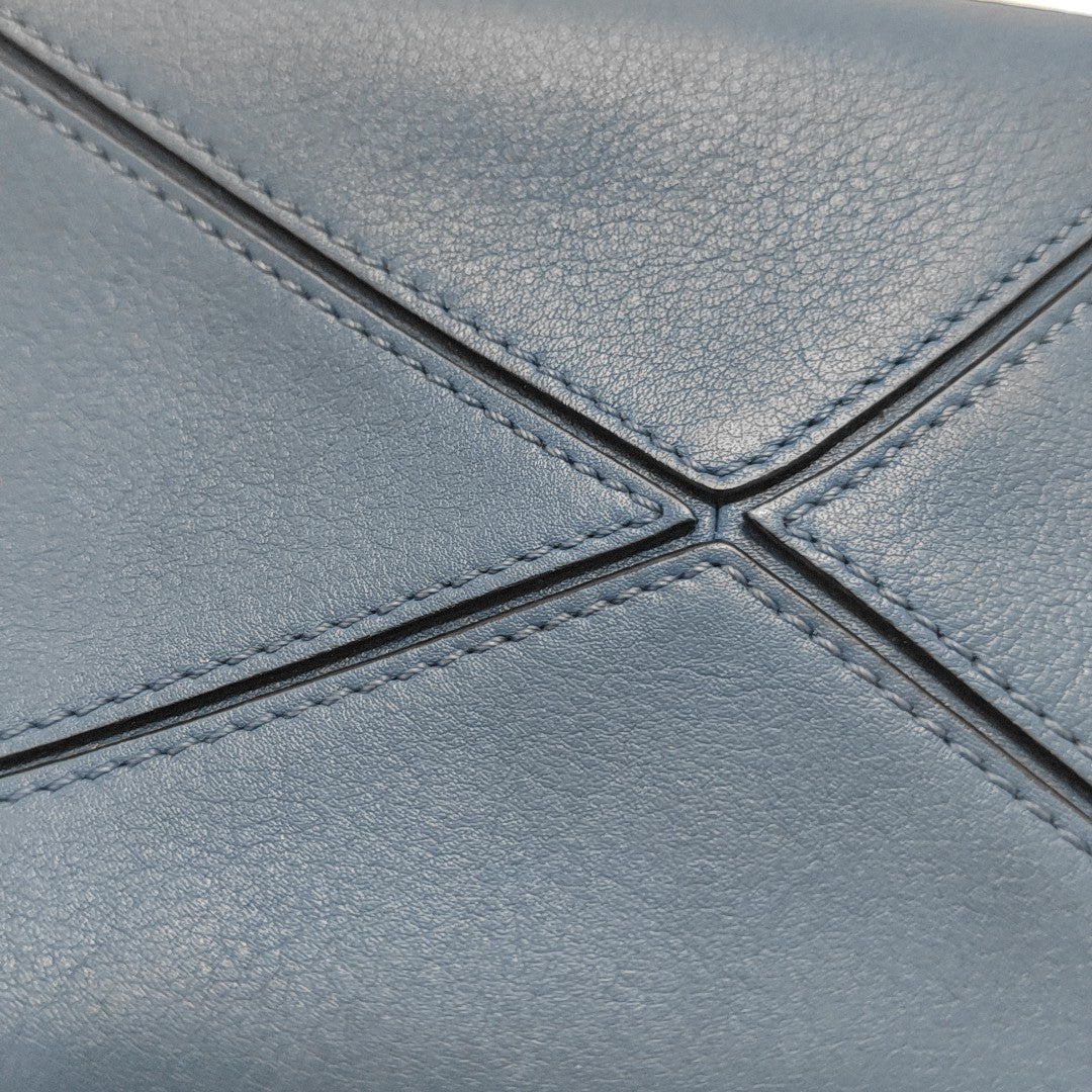 Puzzle Mini Calfskin Blue