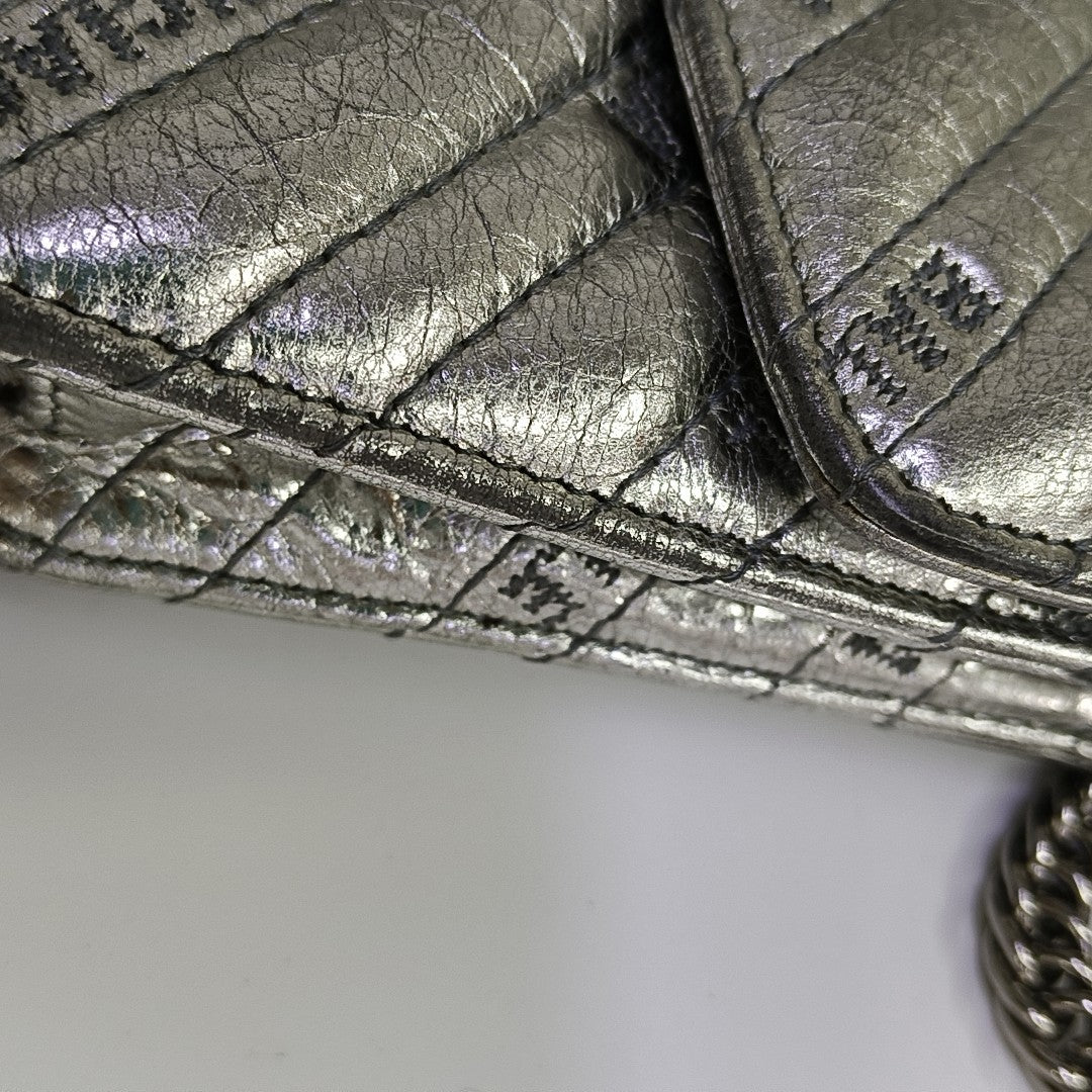 BB Quilted Calfskin Silver