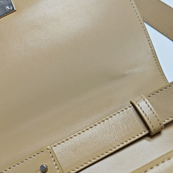 Calfskin Shoulder Bag Medium Beige