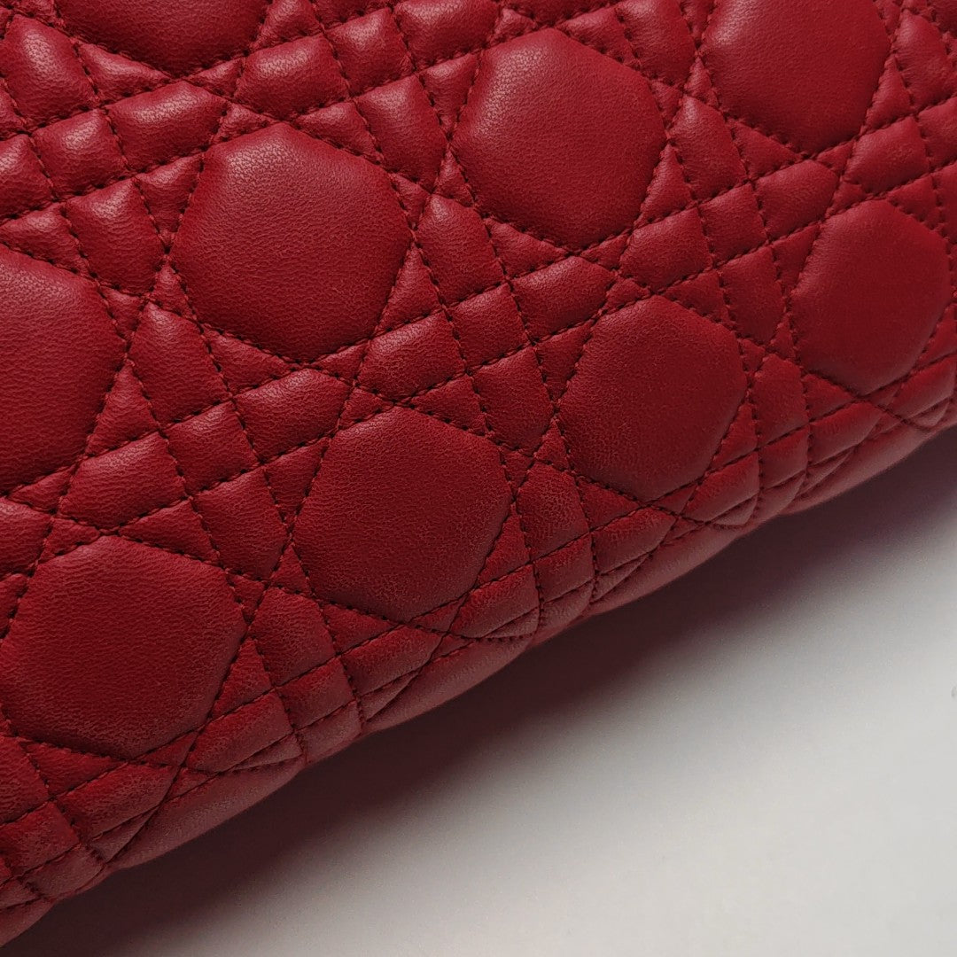 Dior Soft Cannage Lambskin Red