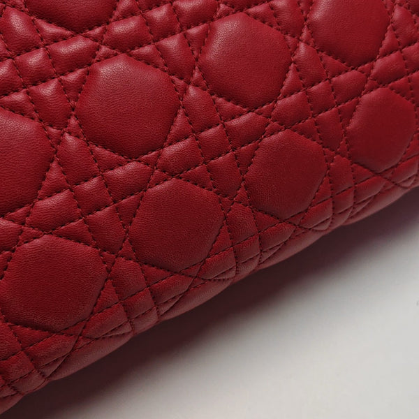 Dior Soft Cannage Lambskin Red