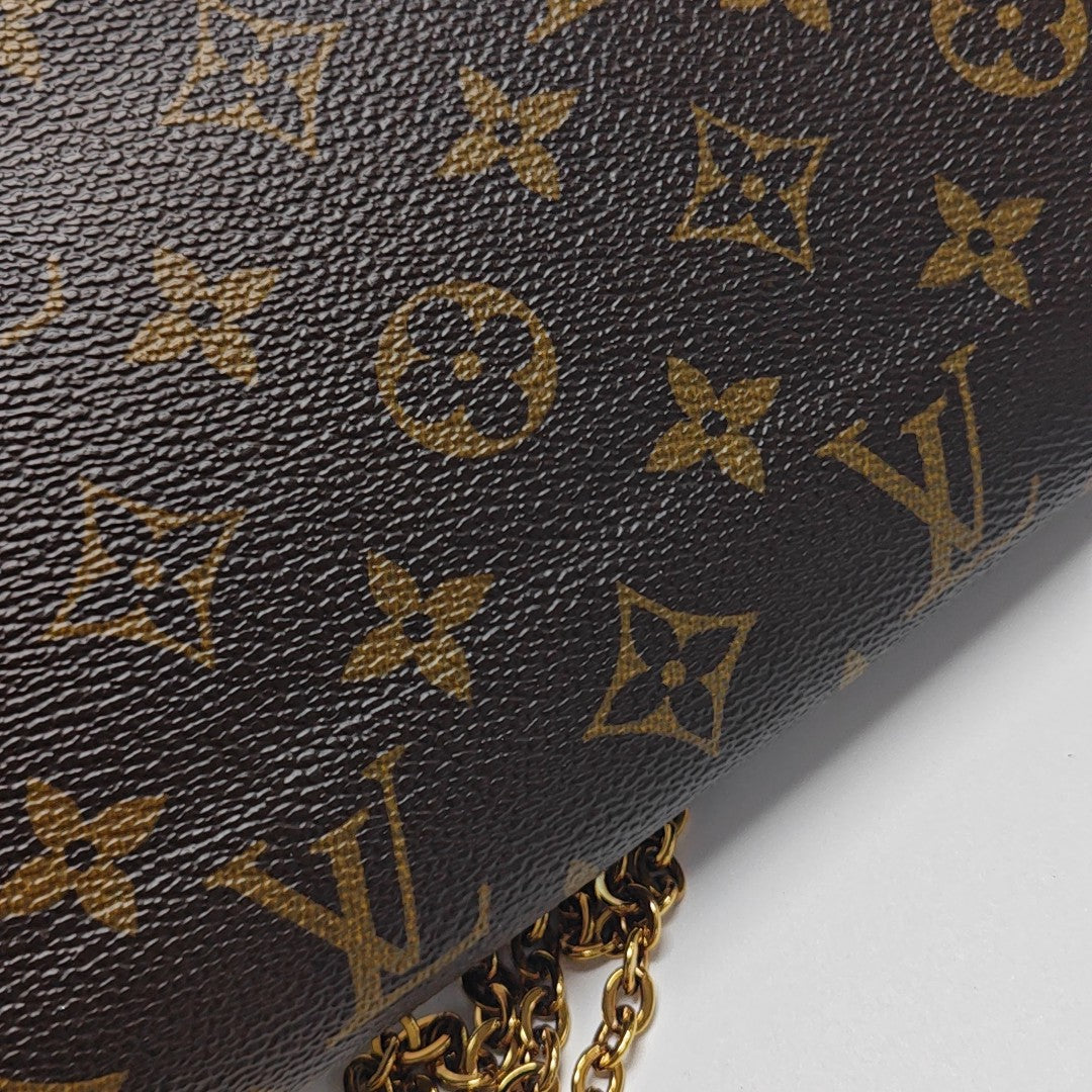 FÉLICIE Monogram Coated Canvas Brown
