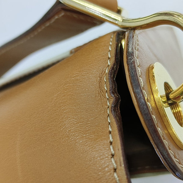 Quilted Calfskin Shoulder Bag Beige