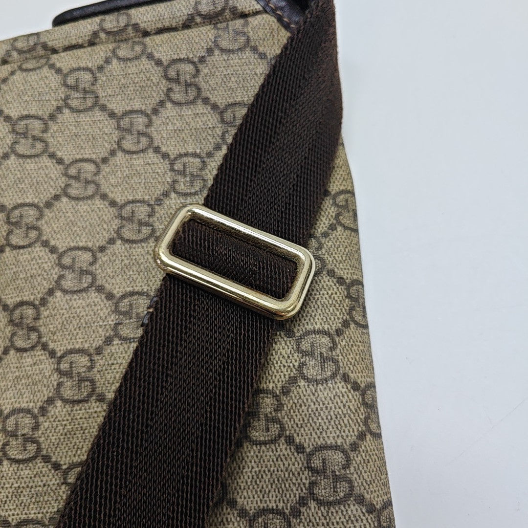 Monogram Coated Canvas Shoulder Bag Beige